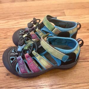 KEEN Youth Newport H2 Water Sandals Rainbow Tie-Dye Size 13